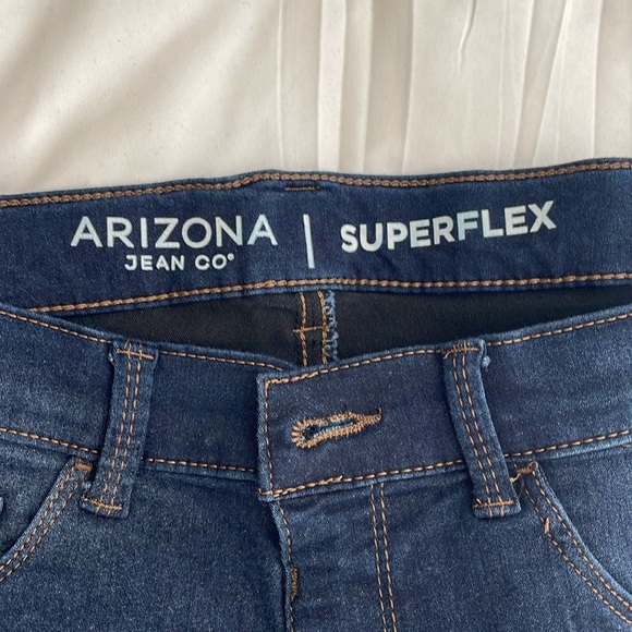 Arizona Jean Company SuperFlex Jeggings Jeans Girls Plus 12 1/2 - Picture 3 of 6